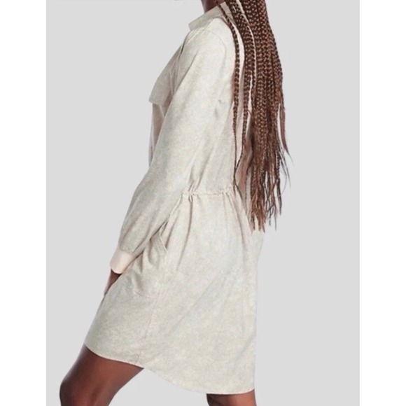 Athleta Zuma Shirt Dress Womens Small Snake Print Long Sleeve Athleisure Travel - Picture 11 of 12